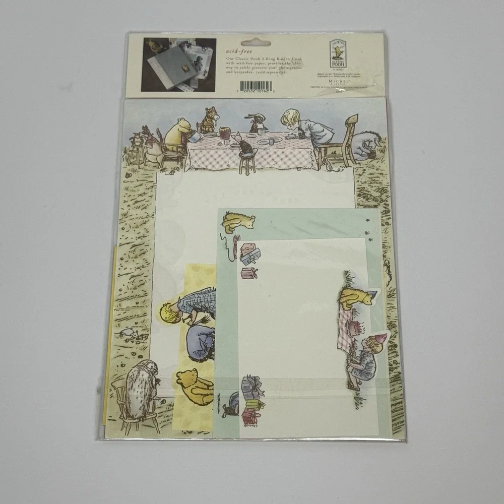 Classic Pooh Scrapbook Page Kit Lot Of 3 Baby/Party And Birthday/Everyday Themes